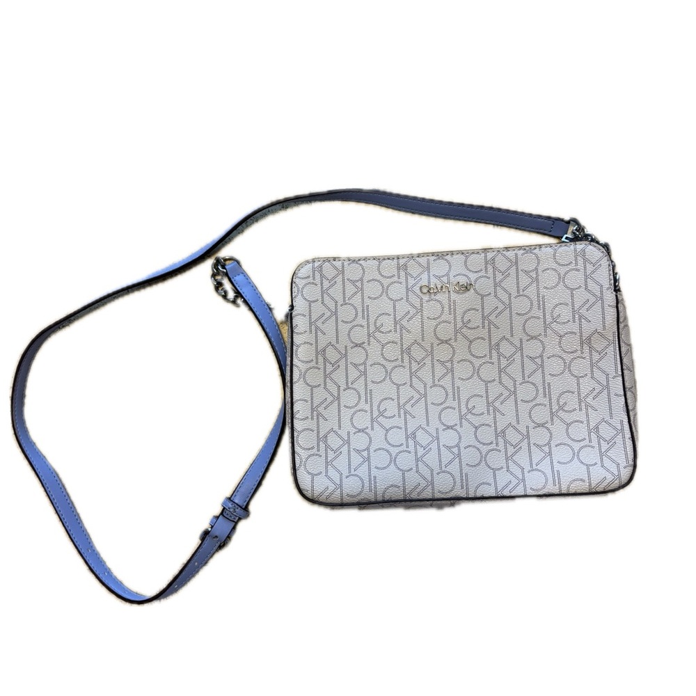 Calvin Klein Hailey Signature Triple Compartment Chain Crossbody Bag